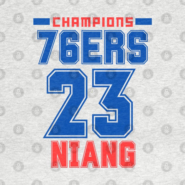 76ERSSS Basketball Champions 2023 niang Philadelphia basketball game by PrettyMerch